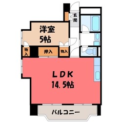 東武宇都宮駅 バス7分  桜四丁目下車：停歩3分 1階の物件間取画像